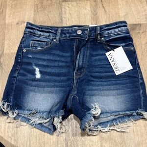 Zenana Outfitters Dark Wash Jean Shorts